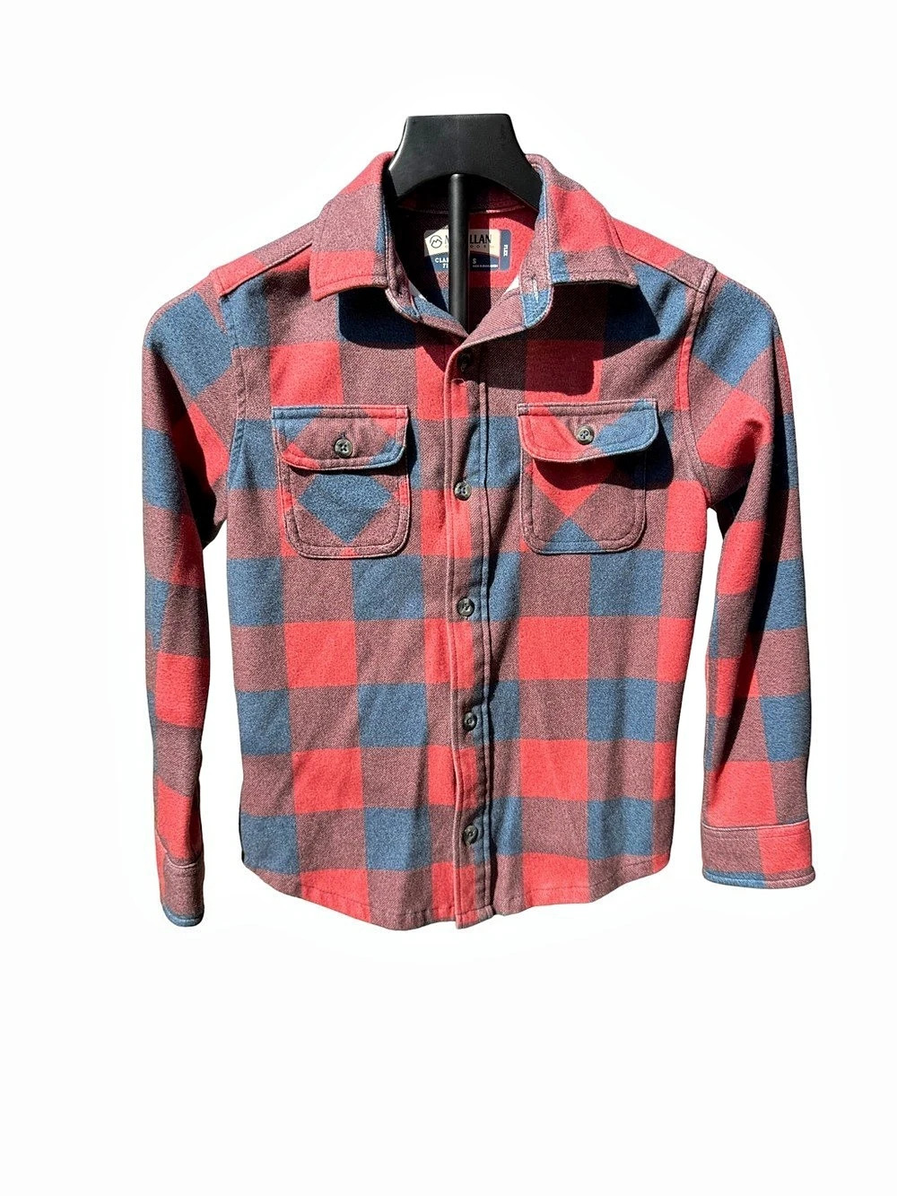 M Men's Plaid Shirt Size Large Like New